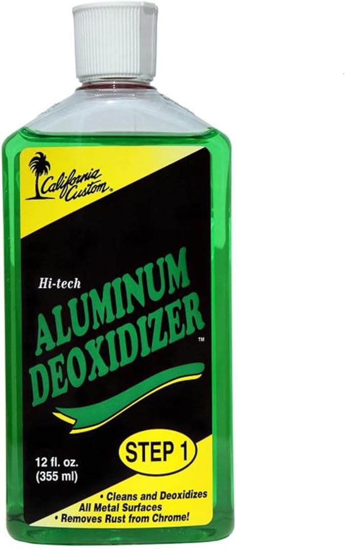 Products – Aluminum Deoxidizer Cleans & Deoxidizes Metal Surfaces, Removes Rust, Great for Aluminum, Brass, Copper, Chrome, Silver, Stainless & Gold, 12oz
