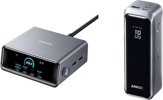 Anker Prime 250W GaN Charger & Mobile Charging Battery PD (Bundle)