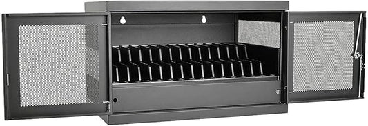 Tripp Lite 16-Port AC Charging Storage Station Cabinet for Chromebooks, Laptops & Tablets, 17" Depth, Wall Mount & Cart Options (CSC16AC), Black
