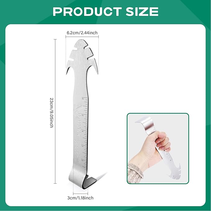 Staple Shark, Multi-Functional Staple Remover and Puller for Electrical, Construction, and Cable Staples - The Ultimate Tool for DIY Enthusiasts and Gifts for Men (1 PCS)