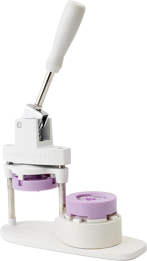 We R Memory Keepers Button Press Insert Oval, Make DIY Oval Buttons, Perfect for Backpacks, Purses, Bags, and More, Use with Favorite Fabrics, Papers, Stickers, Crafting, Scrapbooking