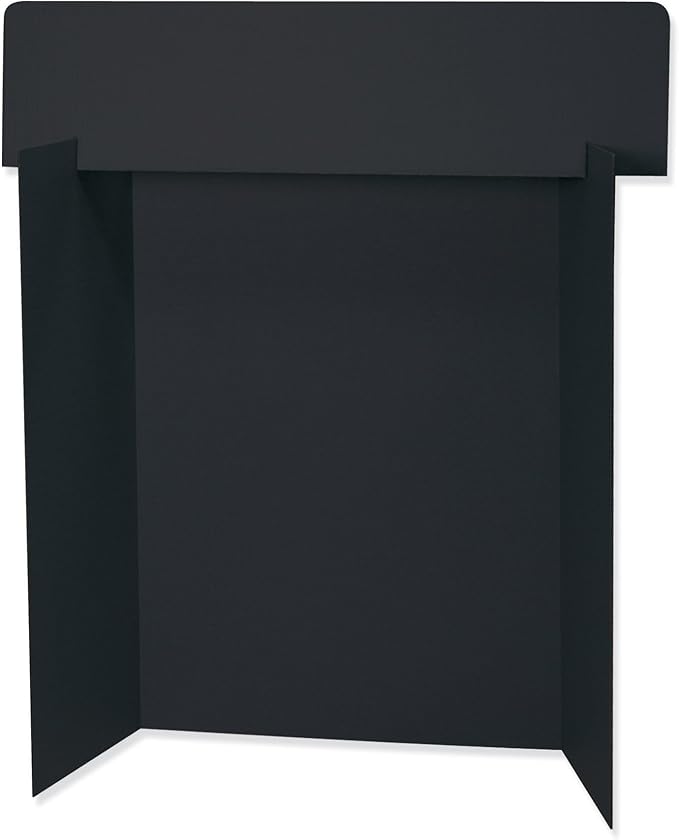 Pacon Presentation Board, Single Wall, 48" x 36", Black