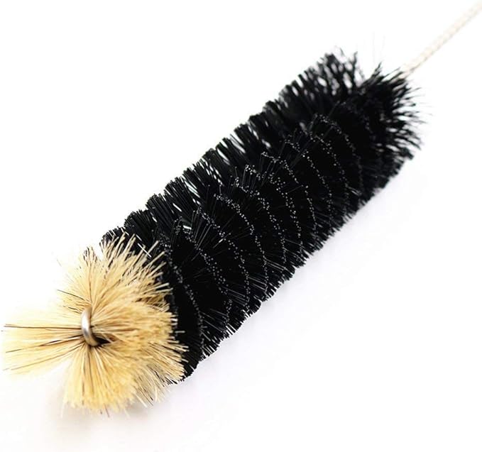 Long Bottle Brush, 17 in Bendable Cleaner Brushes for Cleaning Neck Beer Bottles, Wine, Baby Bottles, Water Bottles, Tumblers, Flask, Bird Feeder, Vase and Brewing Pipes Brush+Bottle Brush/2Pack