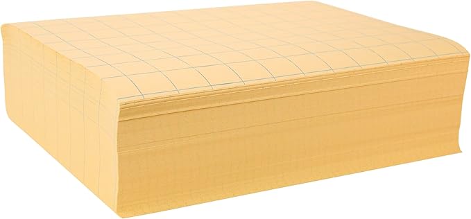 School Smart Graph Paper, 1 Inch Rule, 9 x 12 Inches, Manila, Pack of 500 - 085481