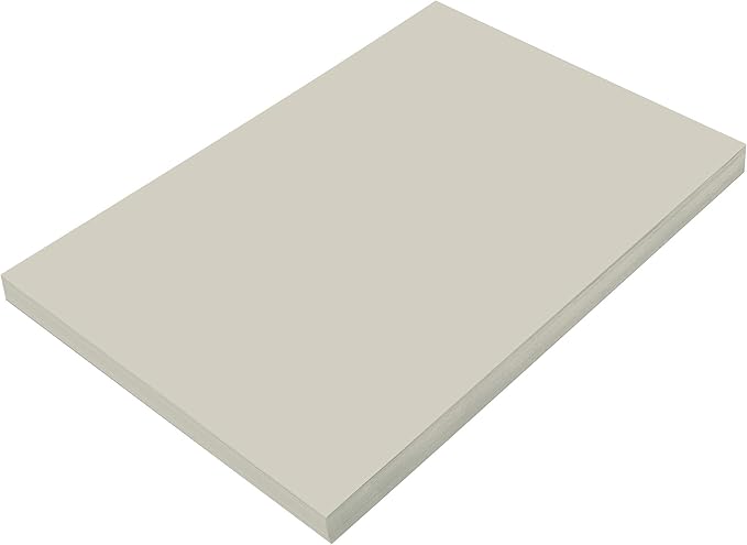 Prang (Formerly SunWorks) Construction Paper, Gray, 12" x 18", 100 Sheets