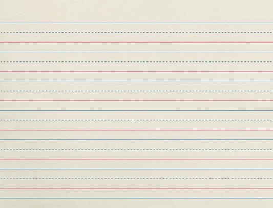 School Smart Zaner-Bloser Writing Paper, Handwriting Practice Lined Paper, Grade 2 Learning, 3/4 Inch Rule, 10-1/2 x 8 Inches, 500 Sheets