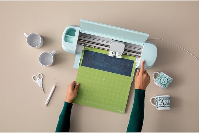 Cricut StandardGrip Machine Mats 12in x 12in, Reusable Cutting Mats for Crafts with Protective Film, Use with Cardstock, Iron On, Vinyl and More, Compatible with Cricut Explore & Maker (2 Count)