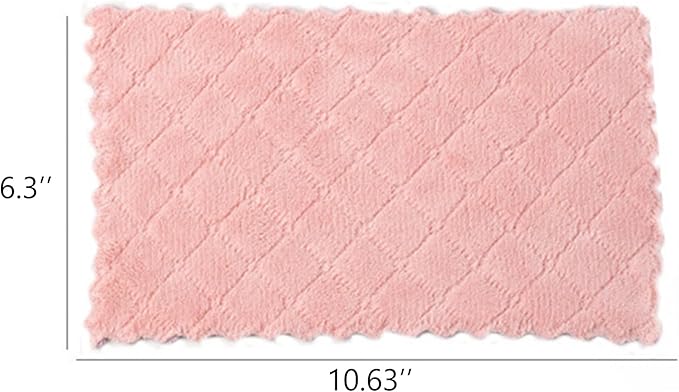 Microfiber Cleaning Cloths - Super Absorbent, Streak-Free & Lint-Free Towels for Glass, Kitchen & Home (Gray, Purple, Pink, Green) (1PCS)