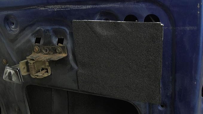 Eastwood X-Mat 5 PC 31.5x18x1/8 in 19.7 SQ FT Low Profile Dense Sound Vibration Heat Reducer Foam Underhood Headliner Backed Material