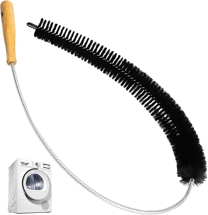 Dryer Lint Brush Vent Cleaner Tool 47.2 Inch Extra Long Flexible for Lint Trap Cleaning Tool Home Dryer Maintenance for DIY Users (2, PCS)