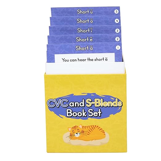 Really Good Phonics Decodable Readers, CVC and S-Blends Book Set, Learning Activities for Kids, Homeschool & Classroom Must Haves