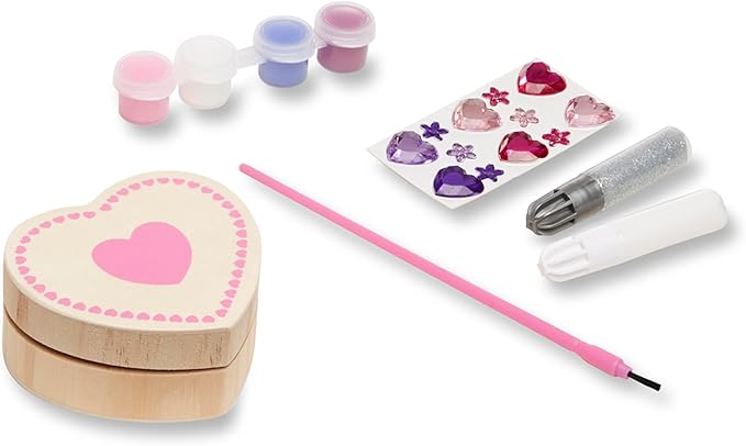 Melissa & Doug Created by Me! Heart Box Wooden Craft Kit
