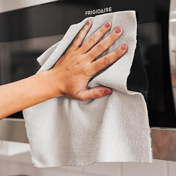 The Rag Company - Rip N' Rag Multi-Purpose Reusable Microfiber Towels for Home, Office, Garage, RV and More - 80 Count Roll - Premium 70/30 Blend - 200gsm