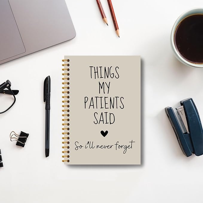 Nurse Journal Notebook, Nurse Gifts for Women Journal, Nurses Appreciation Gifts Journal, Nursing Gifts for New Grad Nurses, Things My Patients Said Hardcover Spiral Notebooks 5.5x8.3