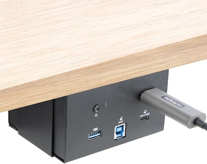 StarTech.com 4K USB-C or USB-A Docking Station Module for Conference Table Connectivity Box - 4K HDMI - 60W USB-C Power Delivery, 4X USB, RJ45 (MOD4DOCKACPD)