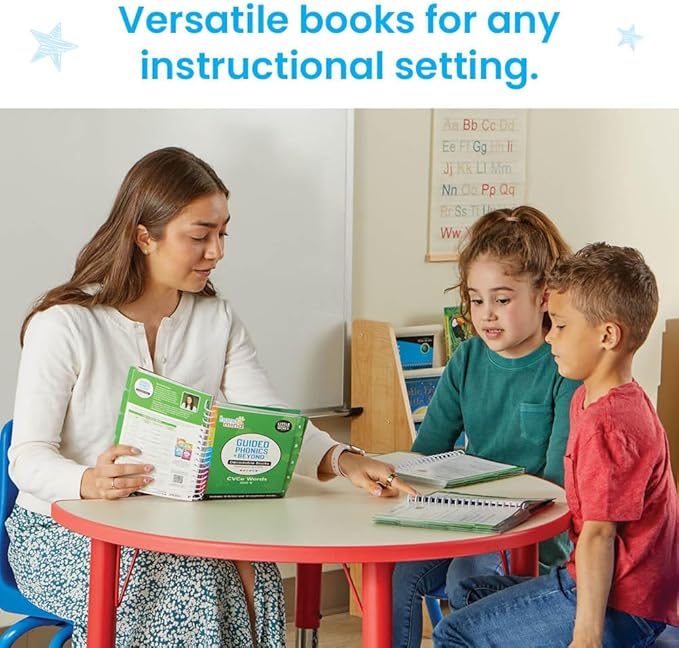 hand2mind Guided Phonics + Beyond Decodable Books Unit 4, Books for Beginning Readers, Science of Reading Classroom Materials, Learn to Read Leveled Readers, Preschool Curriculum for Teachers