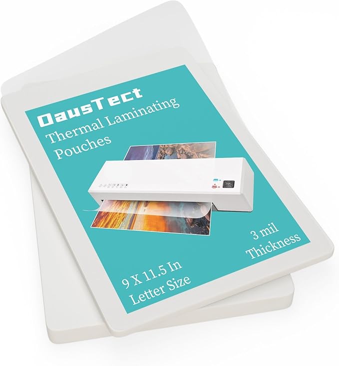 Thermal Laminating Pouches 3 mil, Clear 9 x 11.5 Inch Laminating Sheet Paper for Thermal Laminator, Holds US Letter Size Laminate Sheets (300 Pack)
