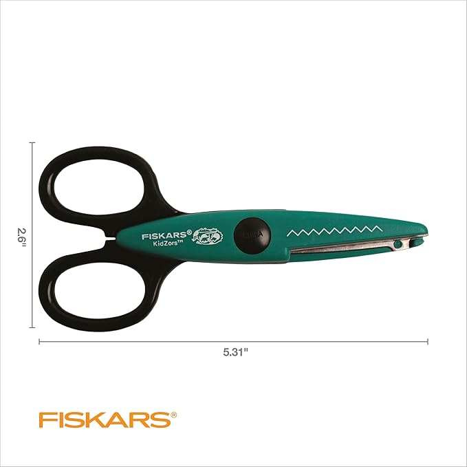 Fiskars Kidzors Paper Edgers, Swamp Animal (3 pack)