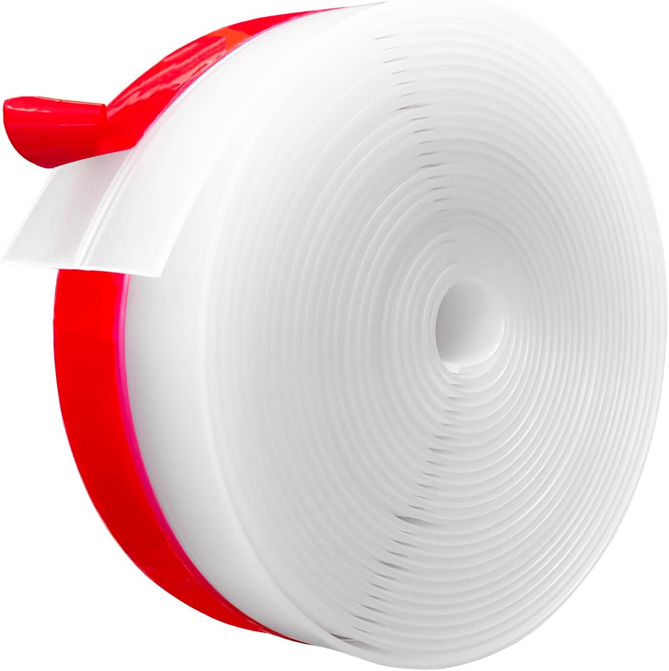 Silicone Weather Stripping, 3 inch (W) x 20 Ft (L) Door Draft Stopper Window Seal Strip for Gaps of Door & Windows, Garage Door Under Bottom, Sealing Tape Shower Doors Sweep, Transparent