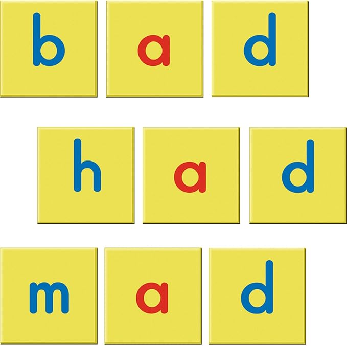 Really Good Stuff EZread Magnetic Word Building Kit - 1 Tray, 52 Letters
