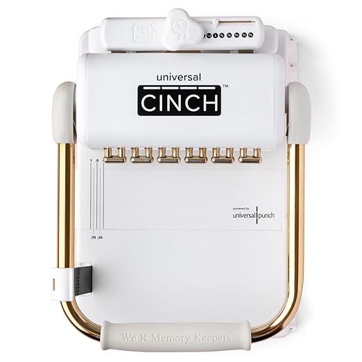 We R Memory Keepers Universal Cinch Book Binding Machine, Spiral Binding, Wire Binding, Book Binder Machine for Bookbinding, Book Making, Spiral Notebook Maker, and Binding Kits
