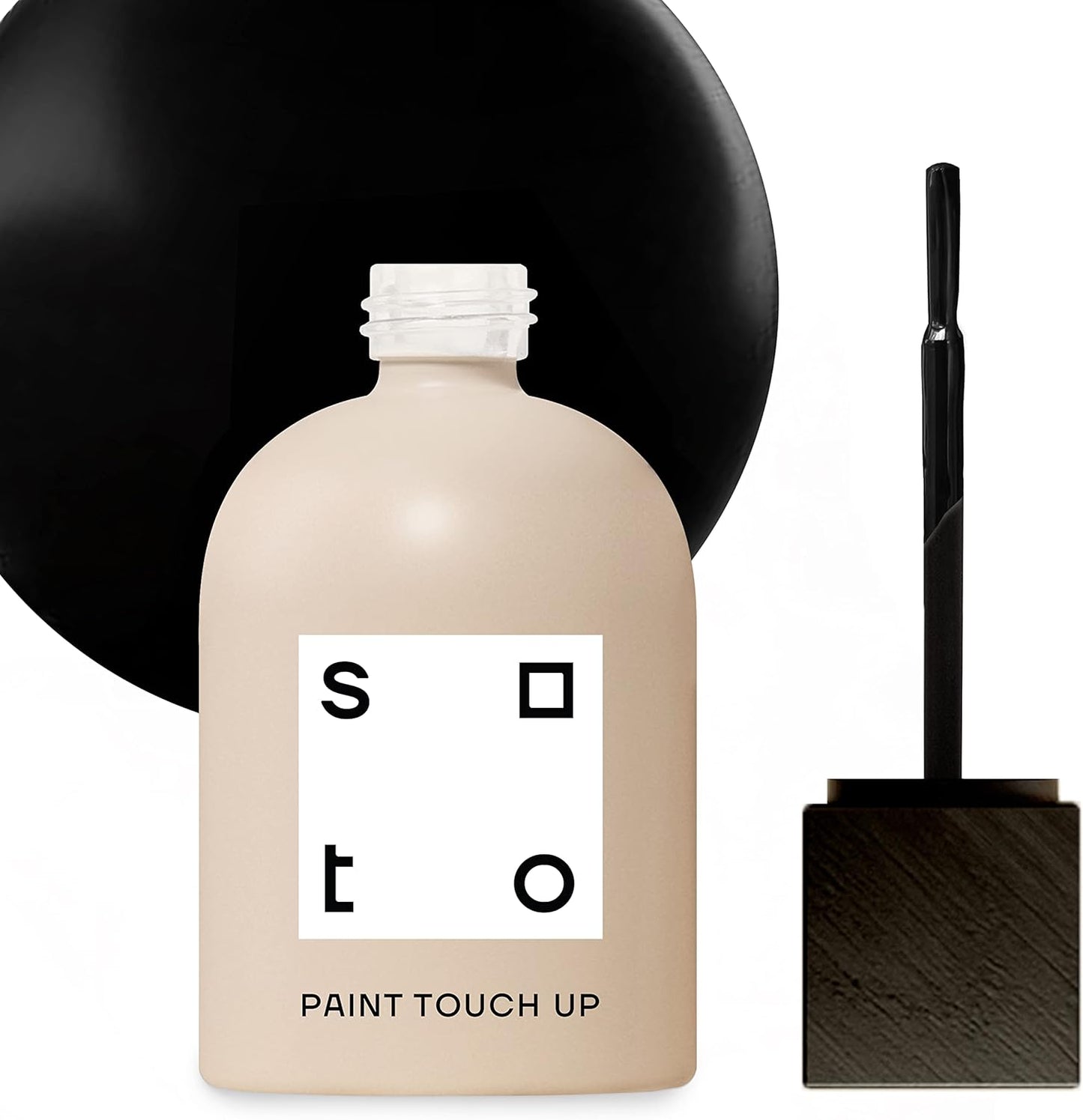 soto Black Paint Touch Up, Multi-Surface, Matte Finish (No. 70 Mars Black) - 1.5 Ounces/45 Milliliters of Scratch Repair for Furniture, Walls, Cabinets, Trim, Doors, Indoor/Outdoor