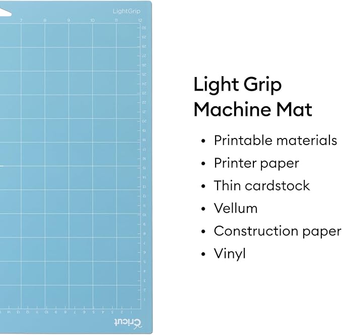 Cricut Cutting Mat Variety Pack (8 Count, 12in x 12in) - for Explore & Maker Machines - Includes 4 StandardGrip, 2 LightGrip, 2 StrongGrip