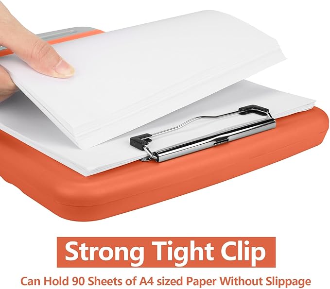 SFLHHDM Plastic Clipboard with Storage, High Capacity Clip Boards 8.5x11 with Storage, Heavy Duty Nursing Clipboards Folder, Cute Clipboard, Letter A4 Size Clipboards with Storage for Teachers, Nurse