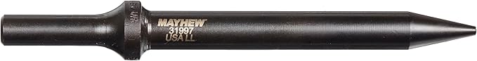 Mayhew Tools 31997 Pneumatic Taper Punch, 1/8" x 6", Black Oxide Finish