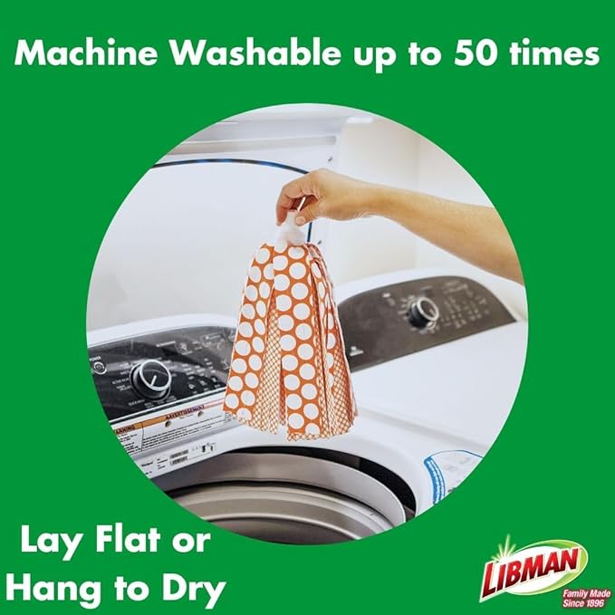 Libman Wonder Mop Head Replacement | Absorbent Microfiber | Self Wringing | Best Refill | Machine Washable | Multi-Surface Floor Mop | 3 Replacement Pads