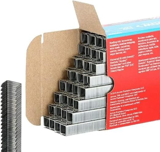 Arrow Fastener 506IP Heavy Duty T50 Staples for Upholstery, Construction, Furniture, Crafts, 3/8-Inch Leg Length, 3/8-Inch Crown Size, 5000 Pieces ( Pack of 1)