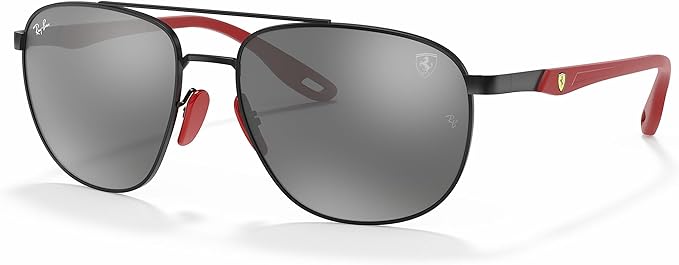 Ray-Ban Unisex Rb3659m Scuderia Ferrari Collection Square Sunglasses