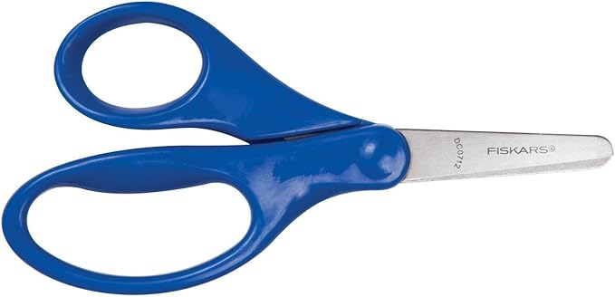 Fiskars 5 Inch Classic Blunt Tip Kids Scissors, Colors May Vary