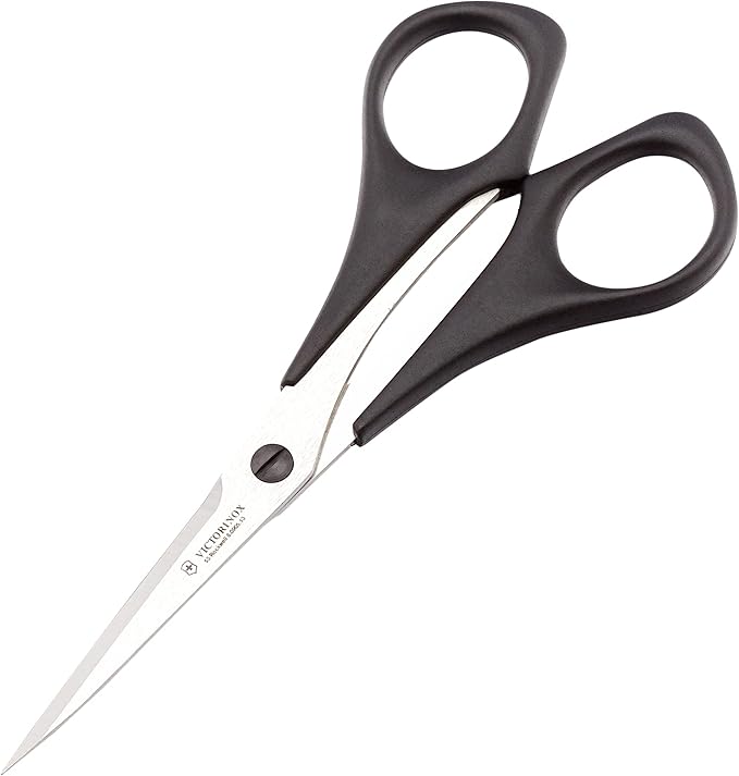 Victorinox, Scissors, Professional Household and Professional Scissors, Extra Sharp Blade, 13 cm, Robust Plastic Handle, Stainless Steel, Metal