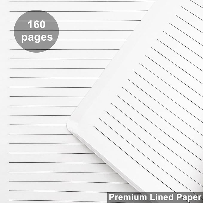 Notebook Journal, College Ruled Notebook Lined A5 160 Pages,Hard Cover Journals for Writing, Notebooks for Work Office School Women Men,5.7 inches x 8.4 inches(Meat Pink)