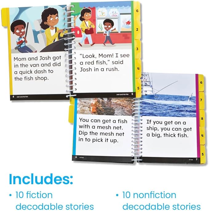 hand2mind Guided Phonics + Beyond Decodable Books Unit 3, Books for Beginning Readers, Science of Reading Classroom Materials, Learn to Read Leveled Readers, Preschool Curriculum for Teachers