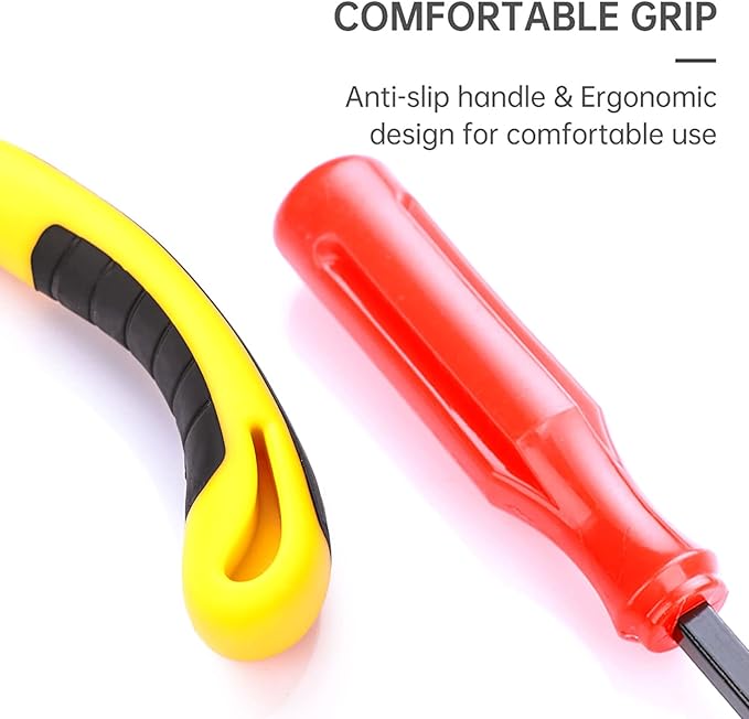 2PCS Upholstery and Construction Staple Remover with Tack Puller Tool, Nail Puller, Carpet Remover, for Removing Various Staples for Furniture, Floor, Wooden Case, Carton, Photo Frame, Carpet
