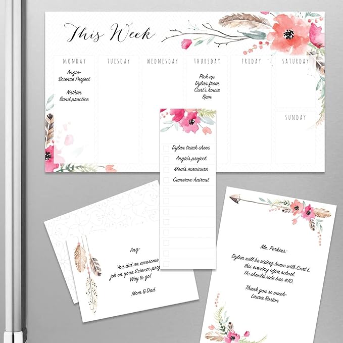 Boho Spirit Adhesive Sticky Note Pack - 5 Pads - 50 Sheets/pad