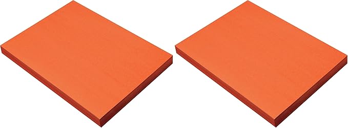 Prang (Formerly SunWorks) Construction Paper, Orange, 9" x 12", 100 Sheets (Pack of 2)