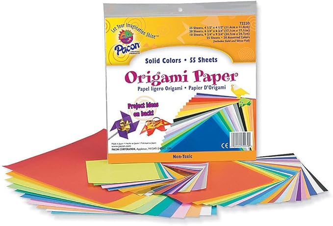Pacon Origami Paper, Pack Of 55 Sheets