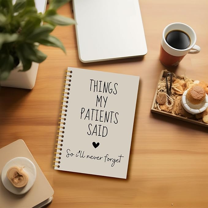Nurse Journal Notebook, Nurse Gifts for Women Journal, Nurses Appreciation Gifts Journal, Nursing Gifts for New Grad Nurses, Things My Patients Said Hardcover Spiral Notebooks 5.5x8.3