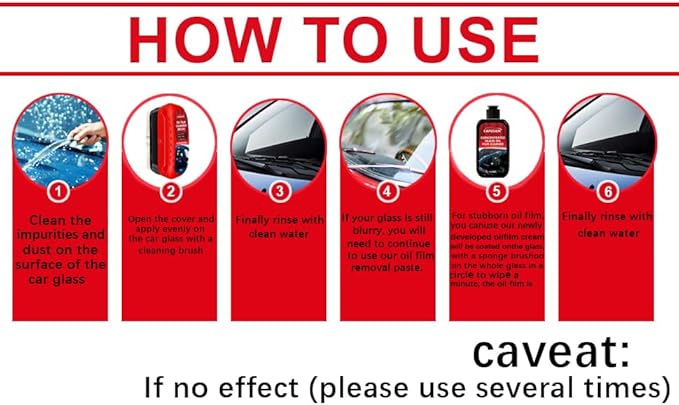 CAPEDIEM 2025 NEW Automotive Oil Film Cleaning Brush for Car Windows, Glass Cleaning Board, Suitable for Windshield Glass Oil Film Remover, Car Windshield Cleaner (1, black)