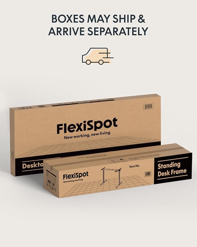FLEXISPOT 63x32 Inch Electric Large Standing Desk for Home & Office, Spacious Splice Board Desk with Cable Management & Organizer, Cup Holder & Hook, White