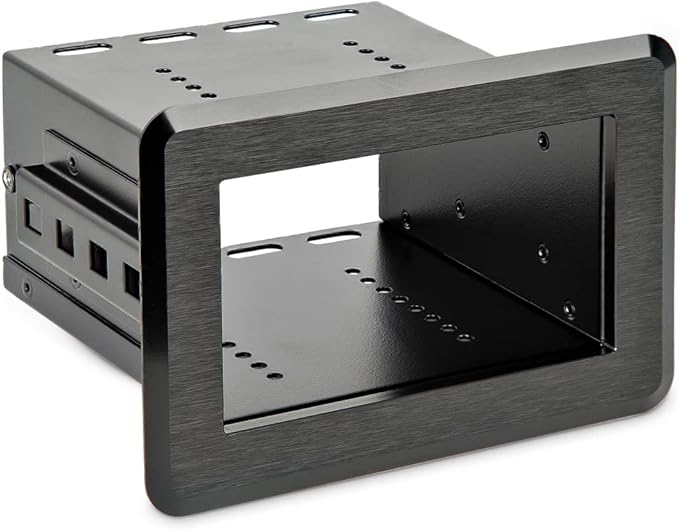 StarTech.com Single-Module Conference Table Connectivity Box - for Adding Power/Charging/AV/Laptop Docking Module (BEZ4MOD)