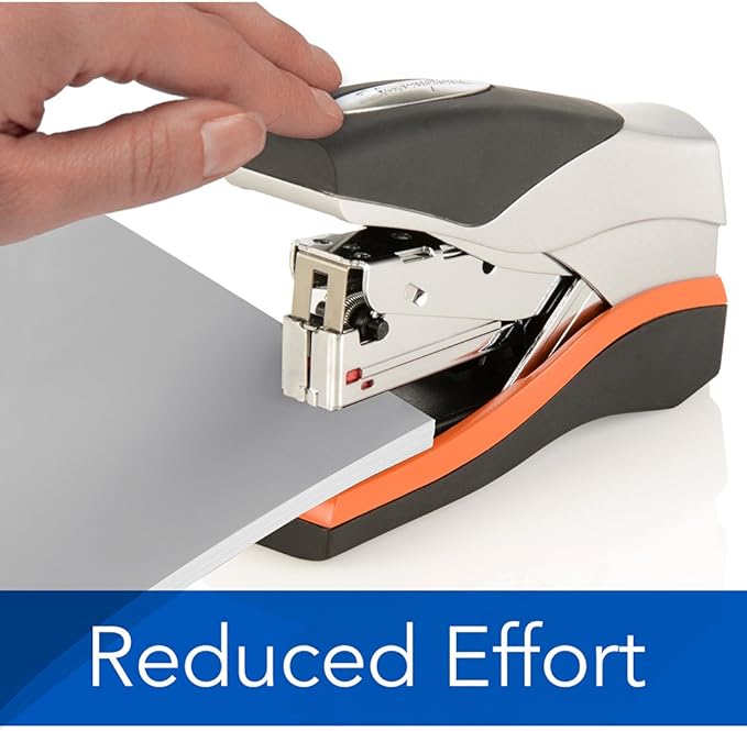 Swingline Stapler, Half Strip Desktop Stapler, 40 Sheet Capacity, Low Force, Compact Size, Office, Desk, Optima 40, Orange/Silver/Black, 6 Pack (87842) (S7087842-CS)