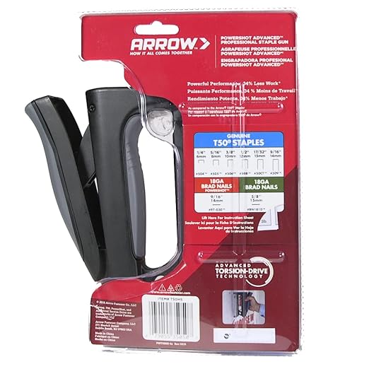 Arrow T50HS PowerShot Advanced Professional Heavy Duty 2-In-1 Staple and Nail Gun for Wood, Upholstery, Furniture, Crafts, Fits All T50 Staples and 5/8” Brad Nails