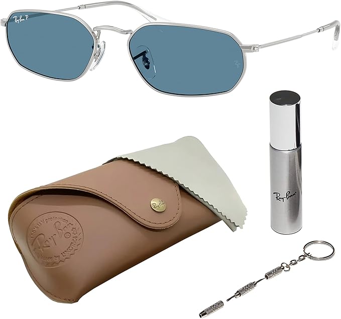 Ray-Ban RB3947 Square-Round Shaped Sunglasses for Men & Women with Official RAYBAN Eyewear Kit – Classic Timeless Design