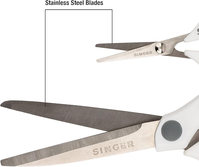 SINGER 07175 Sewing and Detail Scissors Set with Comfort Grip