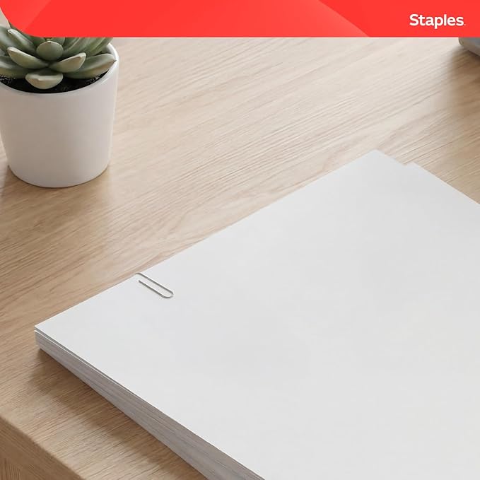 Staples Jumbo Paper Clips, Silver, 1,000 Pack – Large Steel Clips for Documents, Brochures & Office Organization