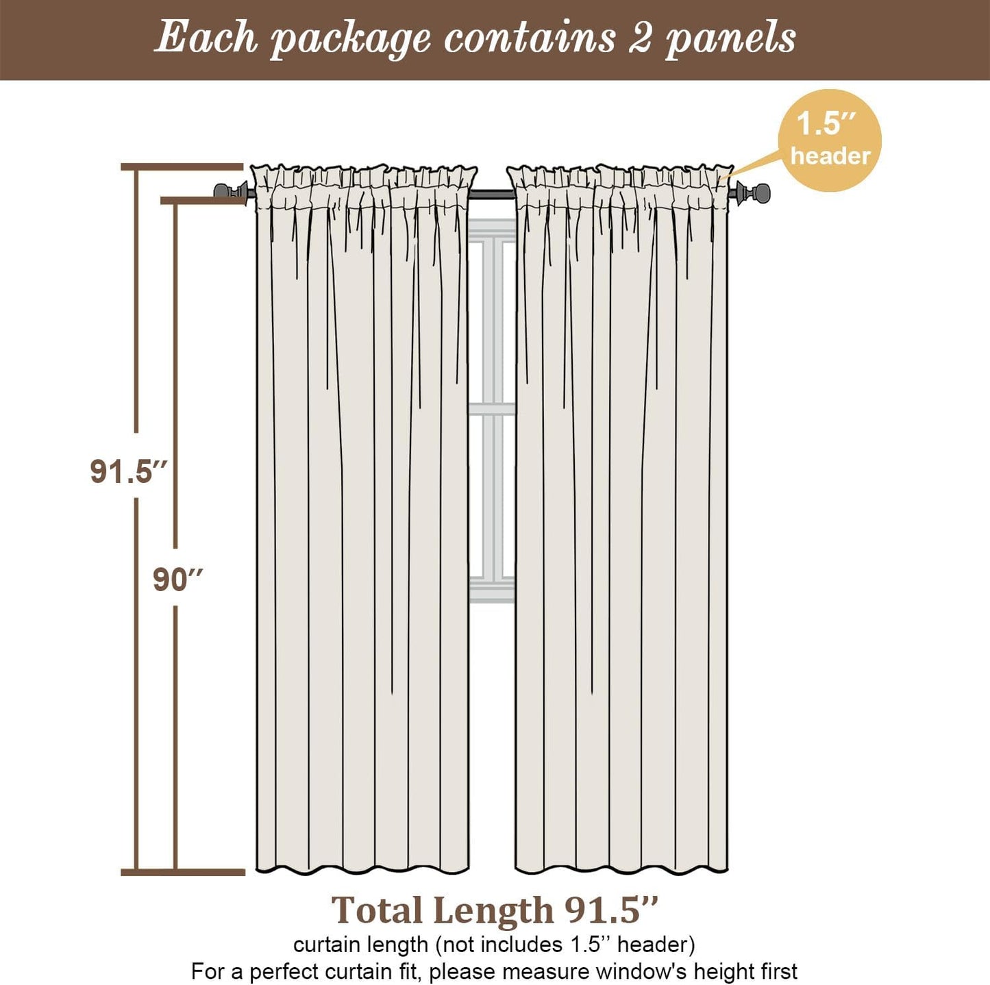 Chyhomenyc Black Sheer Curtains 90 Inches Long 2 Panels, Light Filtering Black Curtains for Living Room, Soft Gentle Voile Rod Pocket Bedroom Window Drapes, 59Wx90L Inch, 2PCS